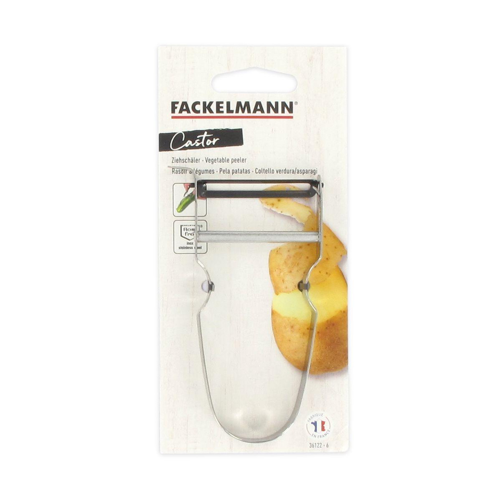 Voir la diapositive 5 : Fackelmann Rasoir à légumes 11 cm castor fackelmann