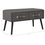 Voir la diapositive 6 : VIDAXL Table basse Gris 80x40x46 cm Similicuir
