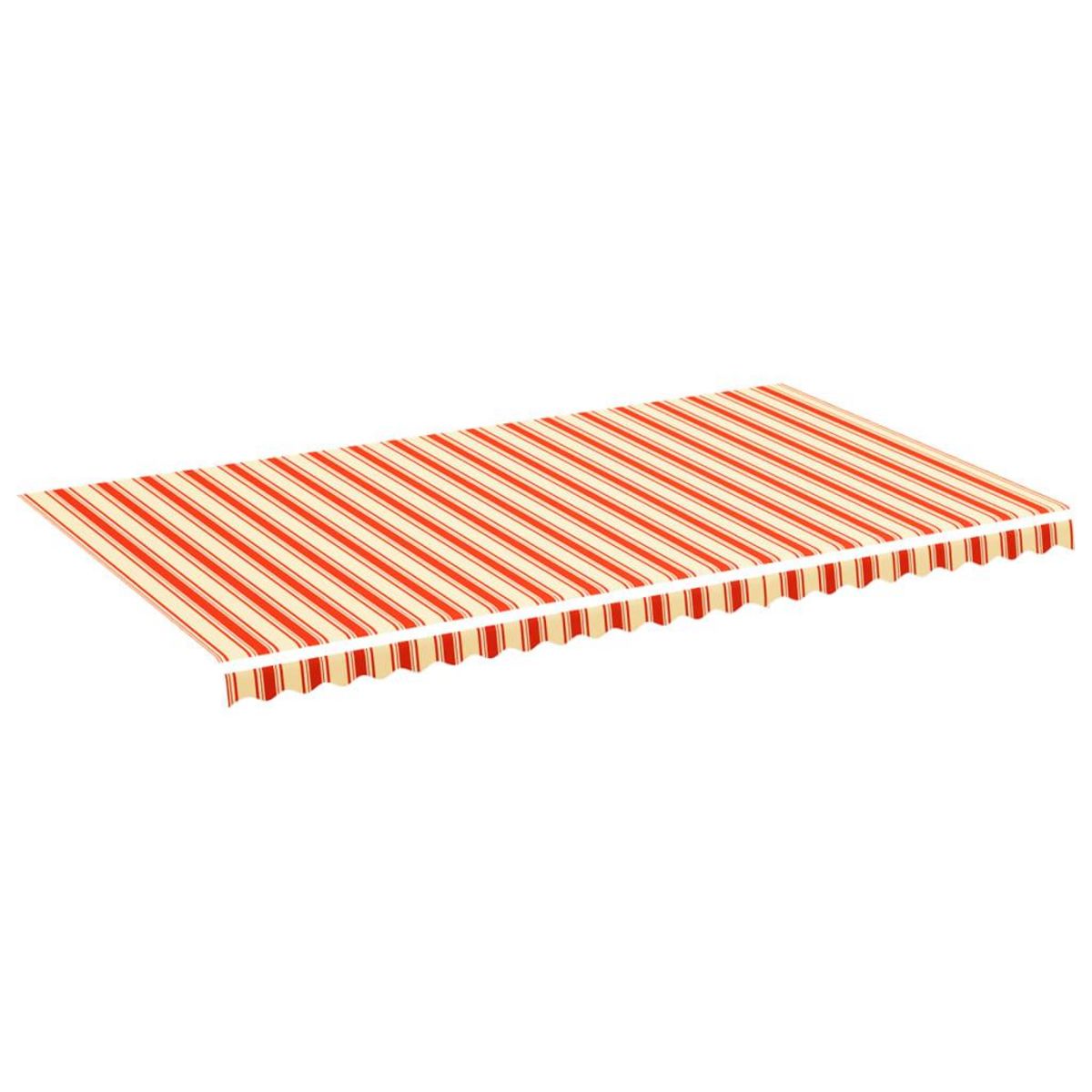 VIDAXL Tissu de remplacement pour auvent Jaune et orange 6x3,5 m