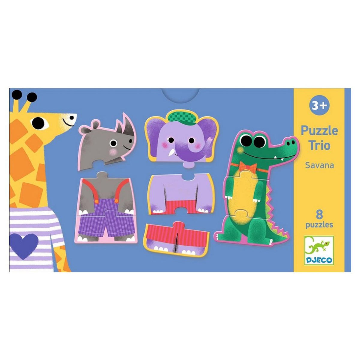 Djeco PUZZLES DUO-TRIO - Trio Savana
