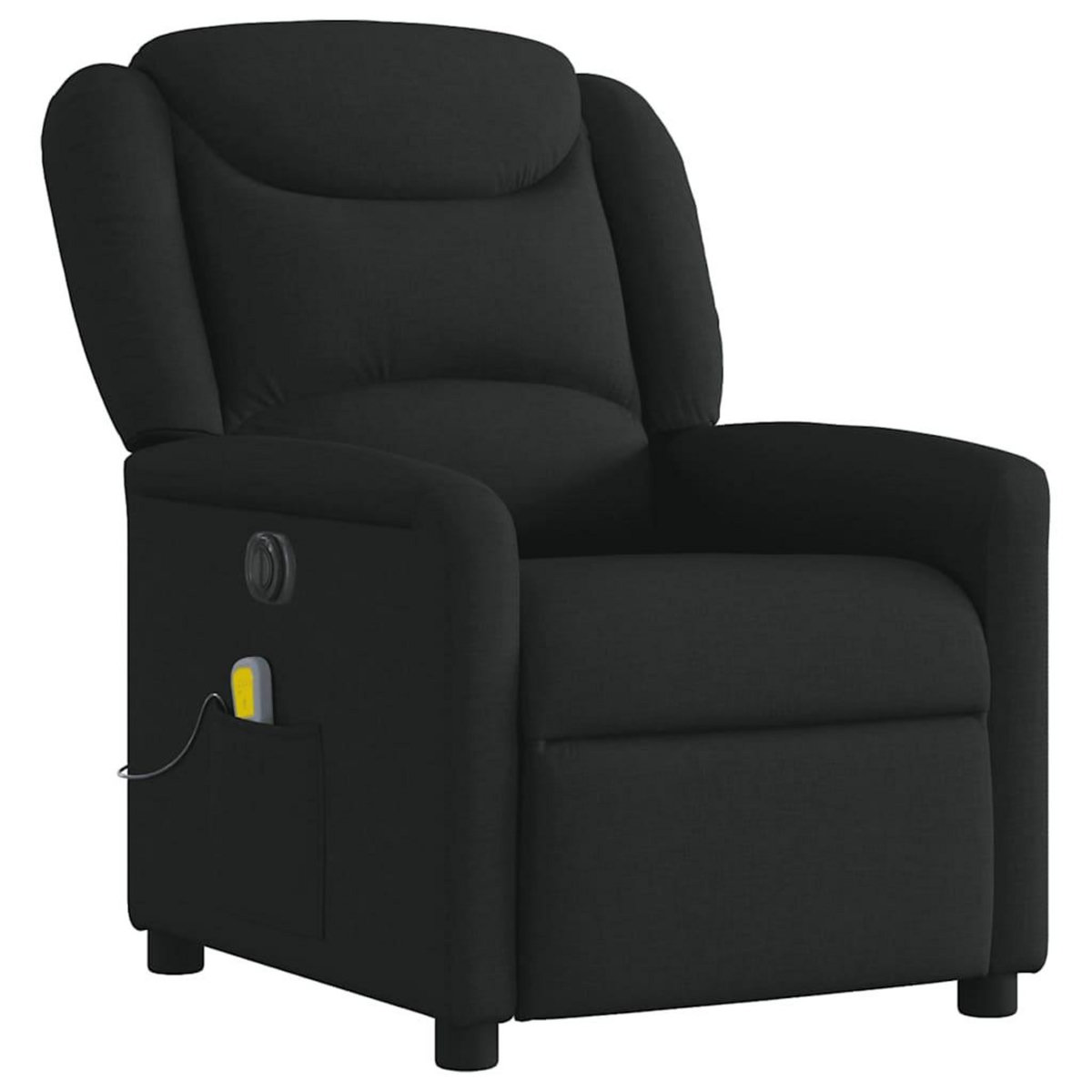 VIDAXL Fauteuil de massage inclinable electrique Noir Tissu