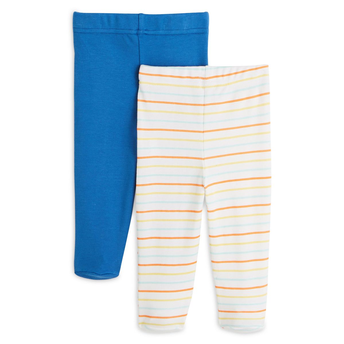 IN EXTENSO Lot de 2 pantalons de naissance avec pieds bébé garçon