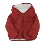 ELLE EST OU LA MER Manteau réversible /Sherpa Fille EOM Xoucil. Coloris disponibles : Rouge