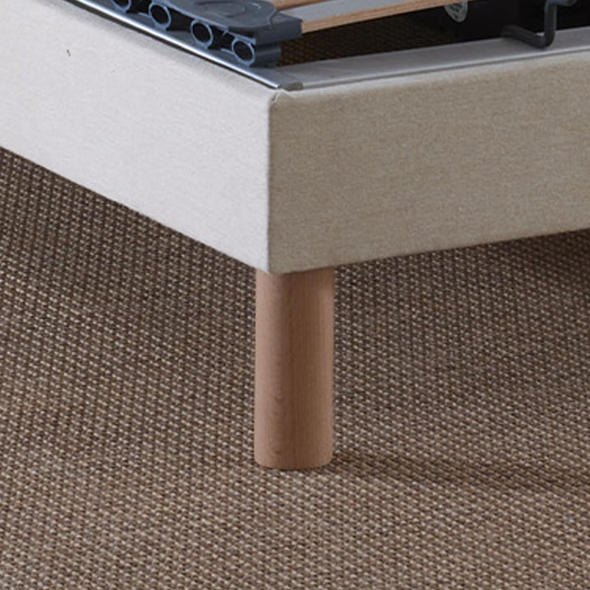 IDLITERIE Lit électrique de relaxation multi lattes lisse Beige - 90 x 200 cm