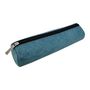 Voir la diapositive 1 : AUCHAN Trousse scolaire ronde bicolore bleu