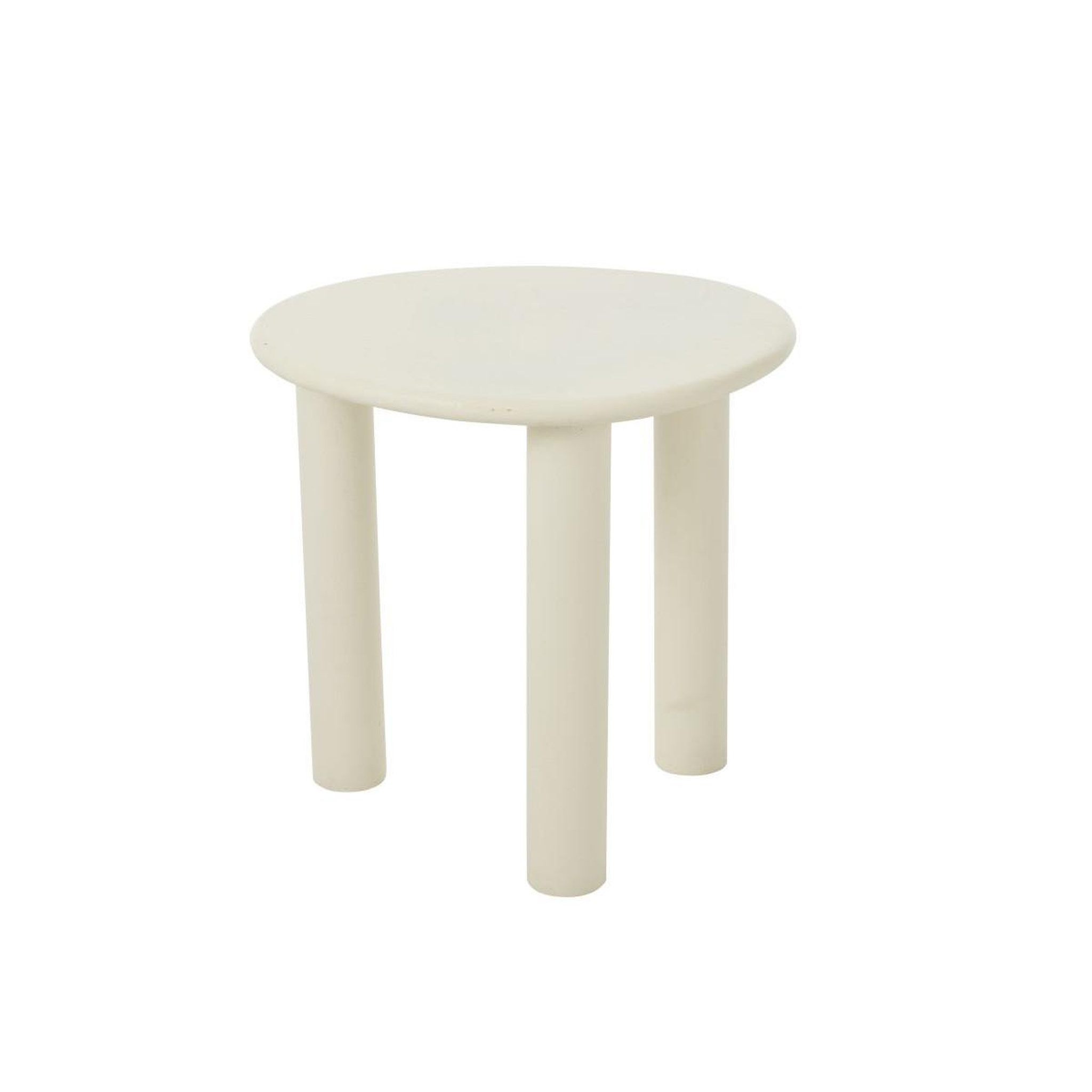 Voir la diapositive 5 : J-LINE Table d'appoint design  bali  51cm blanc