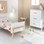 Voir la diapositive 3 : AT4 Chambre bébé lit, commode à langer 3 Tiroirs + armoire en bois