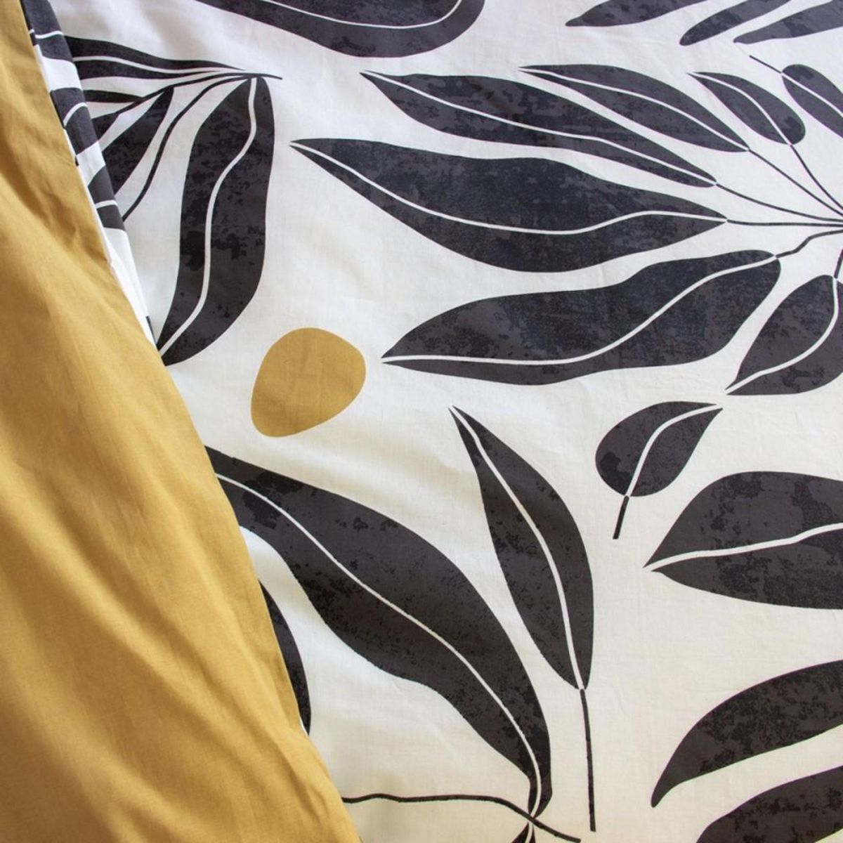 COTE DECO Housse de couette 260x240 NOLIE + 2 taies 100% coton 57 fils/cm2