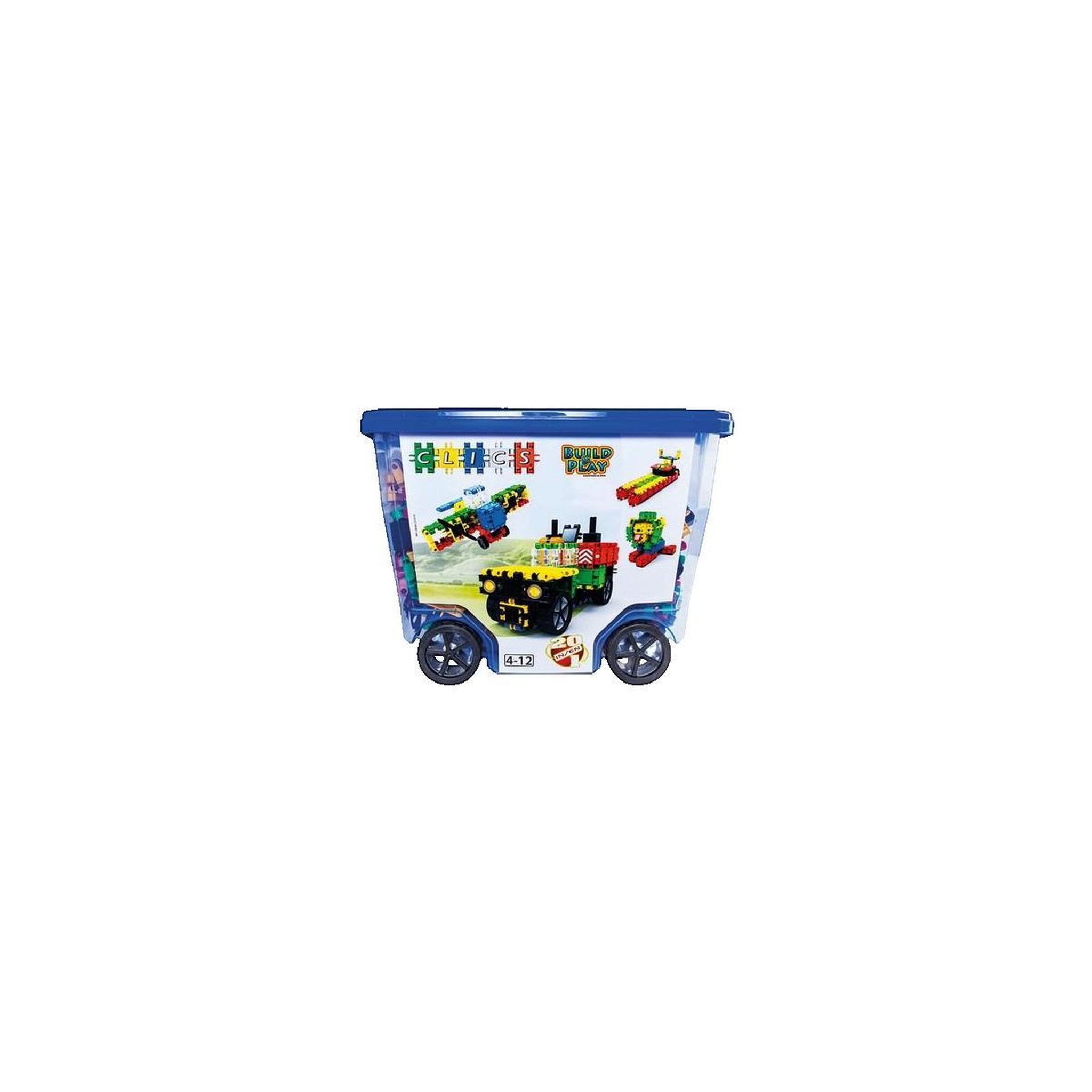 CLICS Chariot de construction Clics 560 pièces multicolore