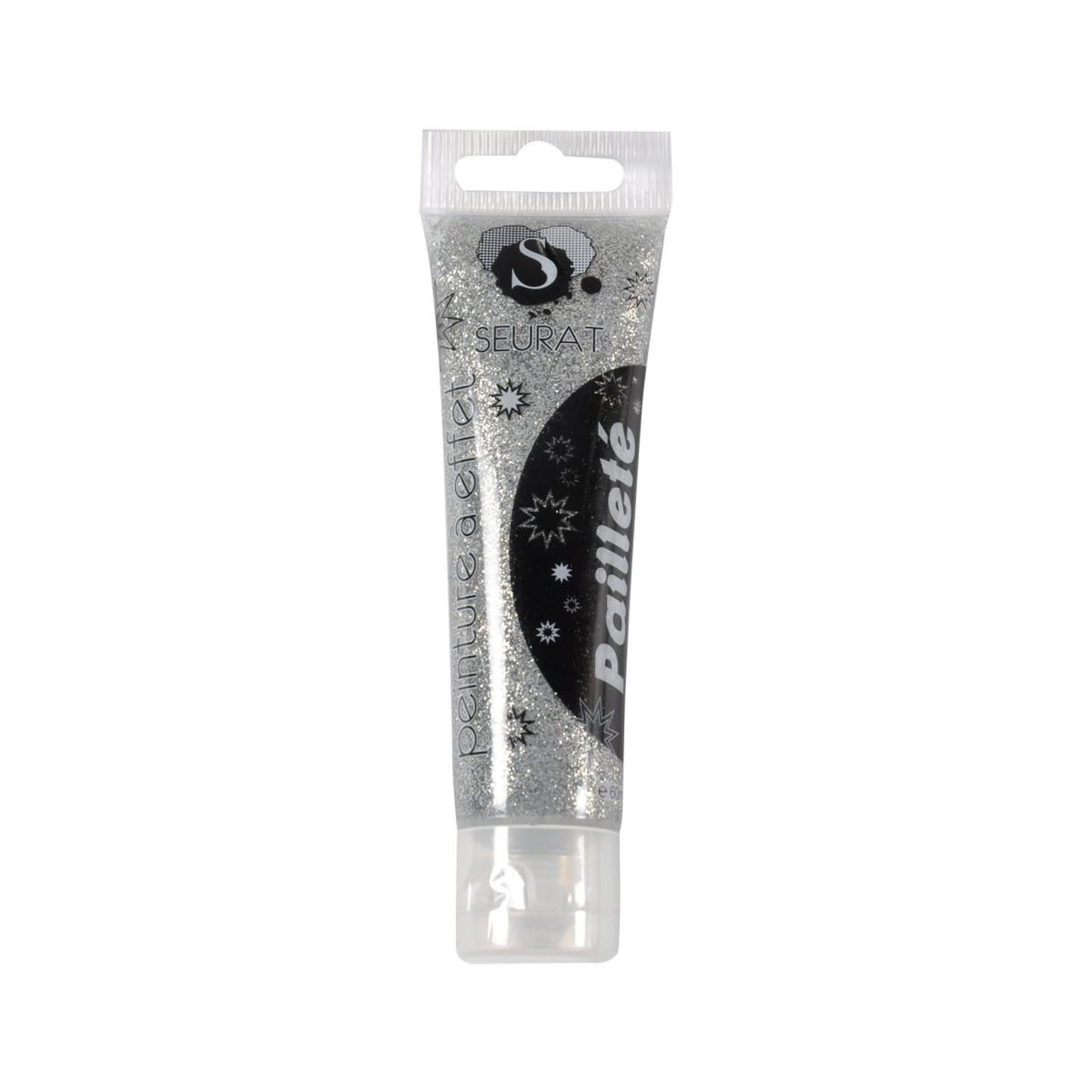 SEURAT Peinture à Effet  Glitter  60ml Argent