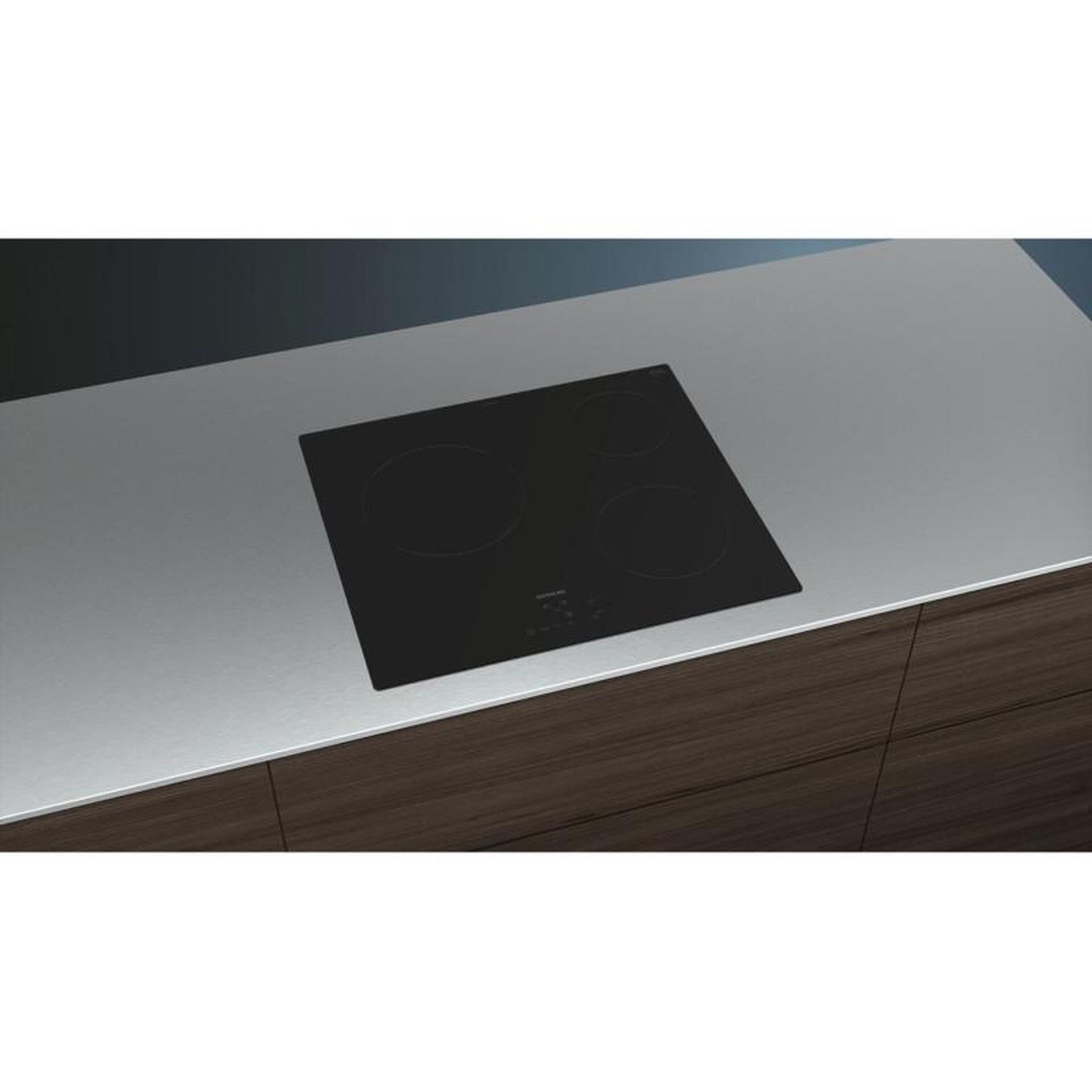 Voir la diapositive 4 : Siemens Table de cuisson vitrocéramique 60cm 3 feux 5700w noir - et61rbmb8e