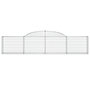 Voir la diapositive 4 : VIDAXL Paniers a gabions arques 8 pcs 300x30x60/80 cm Fer galvanise