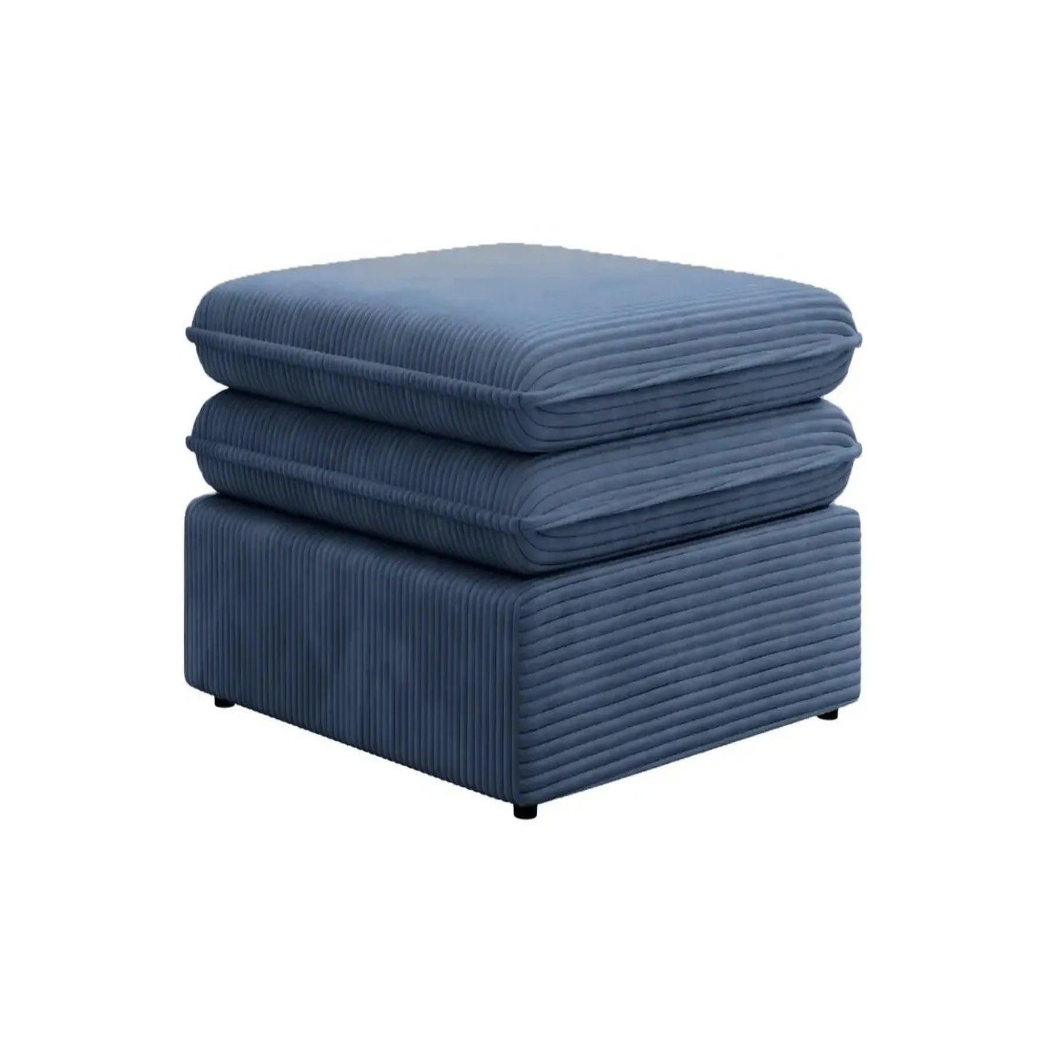 Voir la diapositive 5 : CASANOVA PARIS Oscar - pouf velours cotelé