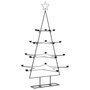 Voir la diapositive 2 : VIDAXL Arbre de Noël en métal pour décoration noir 140 cm