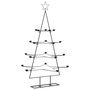 Voir la diapositive 2 : VIDAXL Arbre de Noël en métal pour décoration noir 140 cm