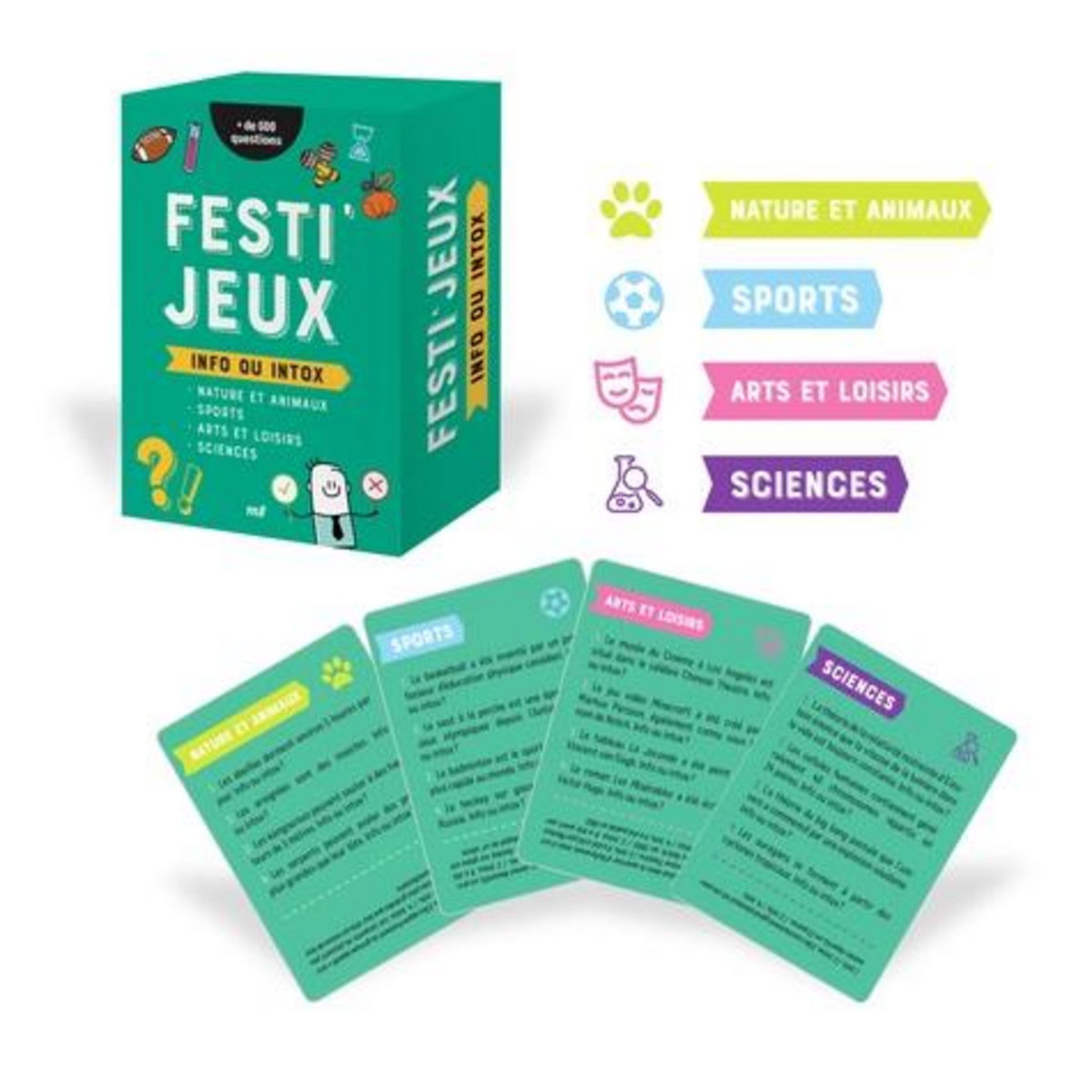 FESTI'JEUX INFO OU INTOX. + DE 600 QUESTIONS, Merci les livres