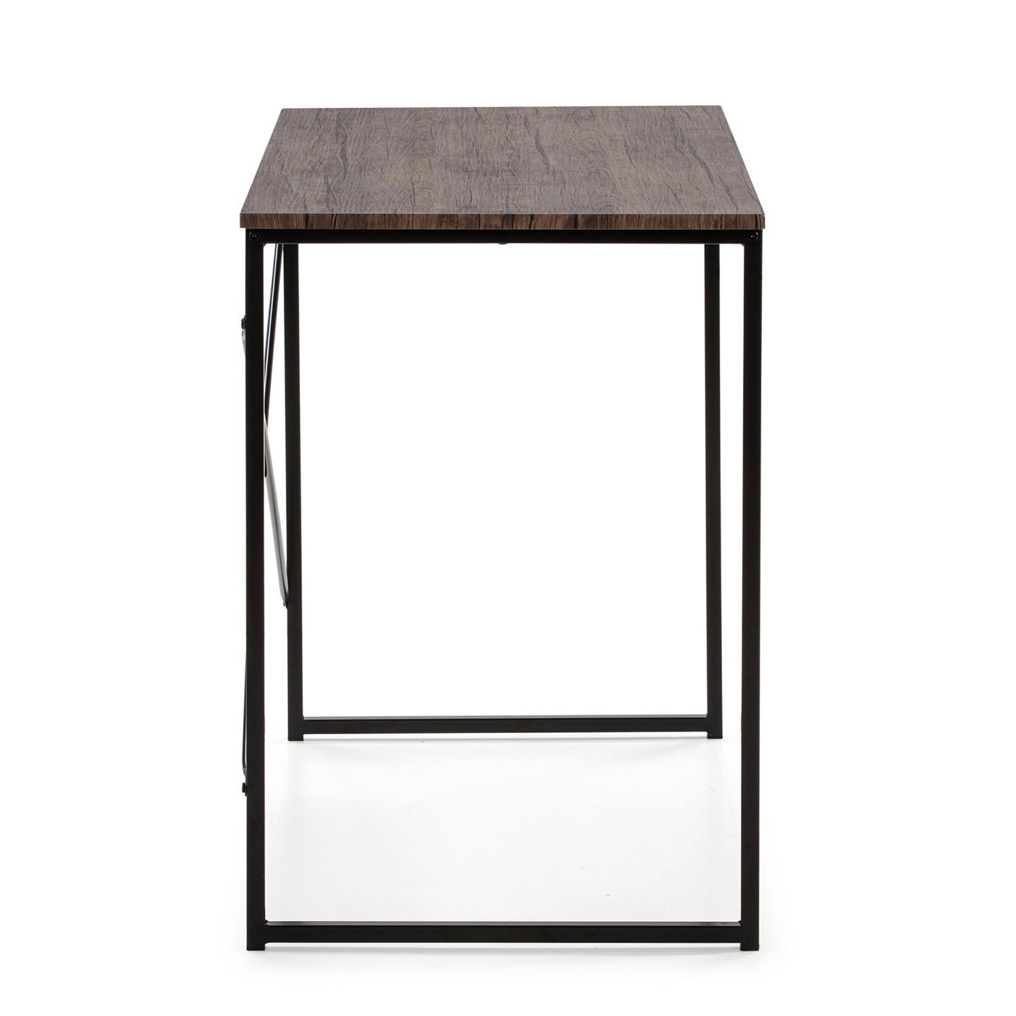 Voir la diapositive 4 : VS VENTA-STOCK Bureau Cáceres Noir,Table pour PC, Style Industriel, 90 cm Longueur