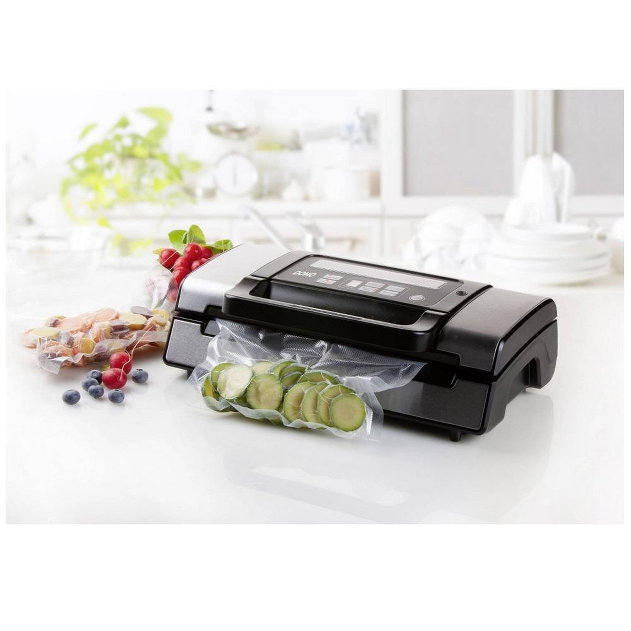 Voir la diapositive 2 : Domo Appareil à emballage sous vide 130w noir - DO331L