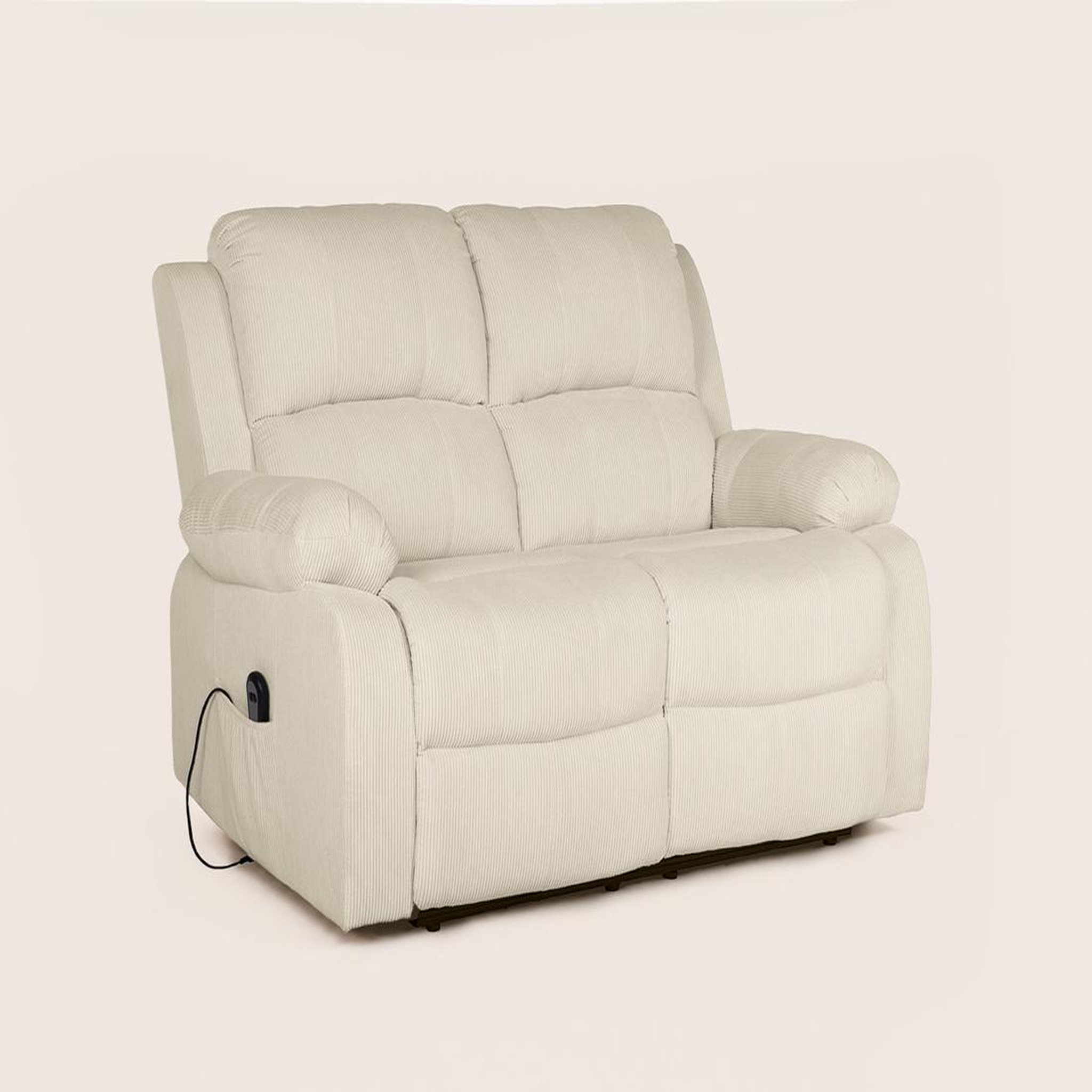 Voir la diapositive 3 : BEST MOBILIER Armand - canapé 2 places relax électrique en velours côtelé