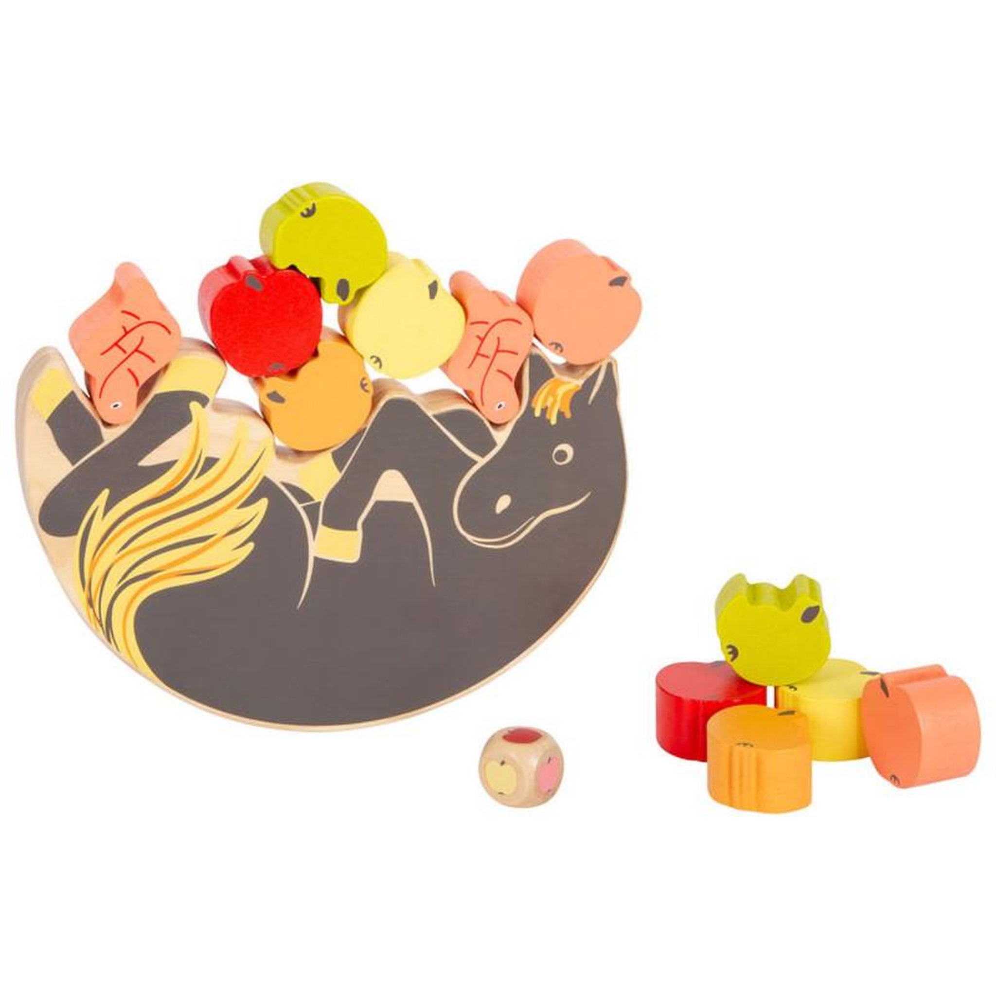 SMALL FOOT Small Foot - Wooden Balance Game Horse, 7 pcs. 12236