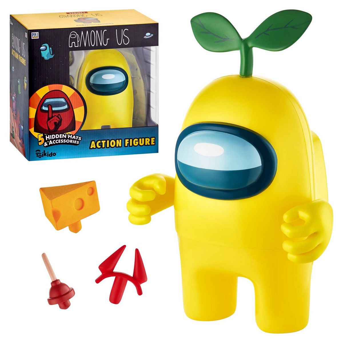 TOMY AMONG US PACK 1 MAXIFIGURINE 17 CM JAUNE