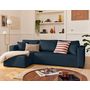 Voir la diapositive 5 : BEST MOBILIER Housse en velours pour canapé déhoussable topaze
