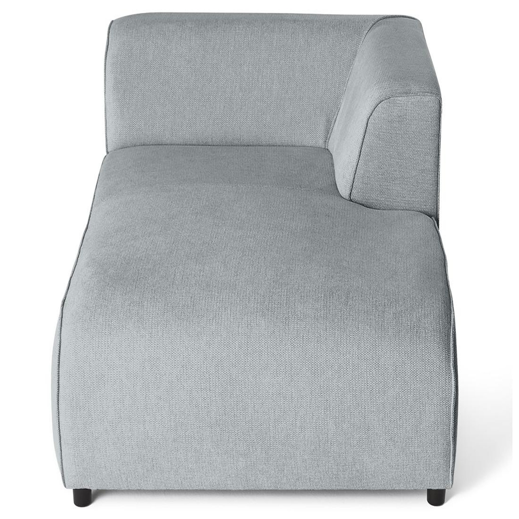 Voir la diapositive 3 : LISA DESIGN Suaro - module d'assise méridienne droit en tissu texturé