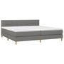 Voir la diapositive 3 : VIDAXL Sommier a lattes de lit et matelas et LED Gris fonce 200x200 cm