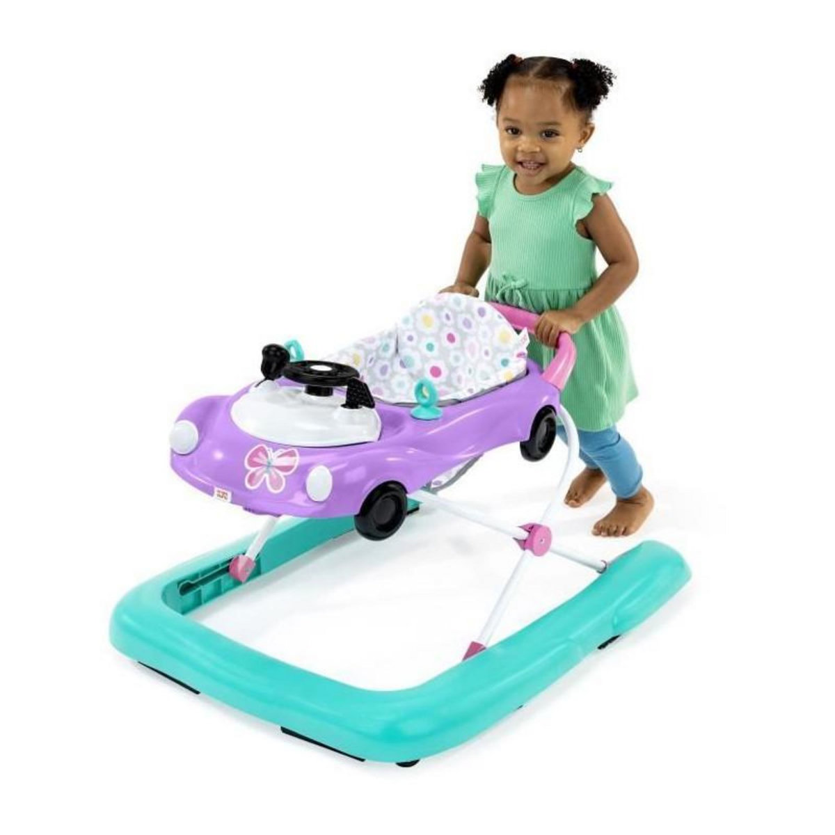 Bright Starts BRIGHT STARTS Trotteur 3 en 1, petit bolide, 3 modes de jeux évolutifs, violet