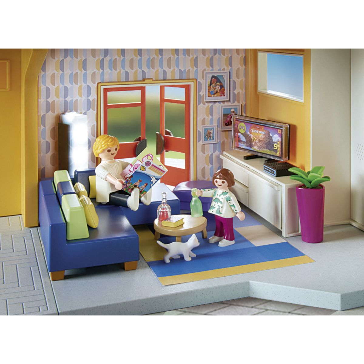 PLAYMOBIL 70989 - Salon aménagé