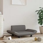 VIDAXL Lit pour chien gris 70x45x28 cm similicuir