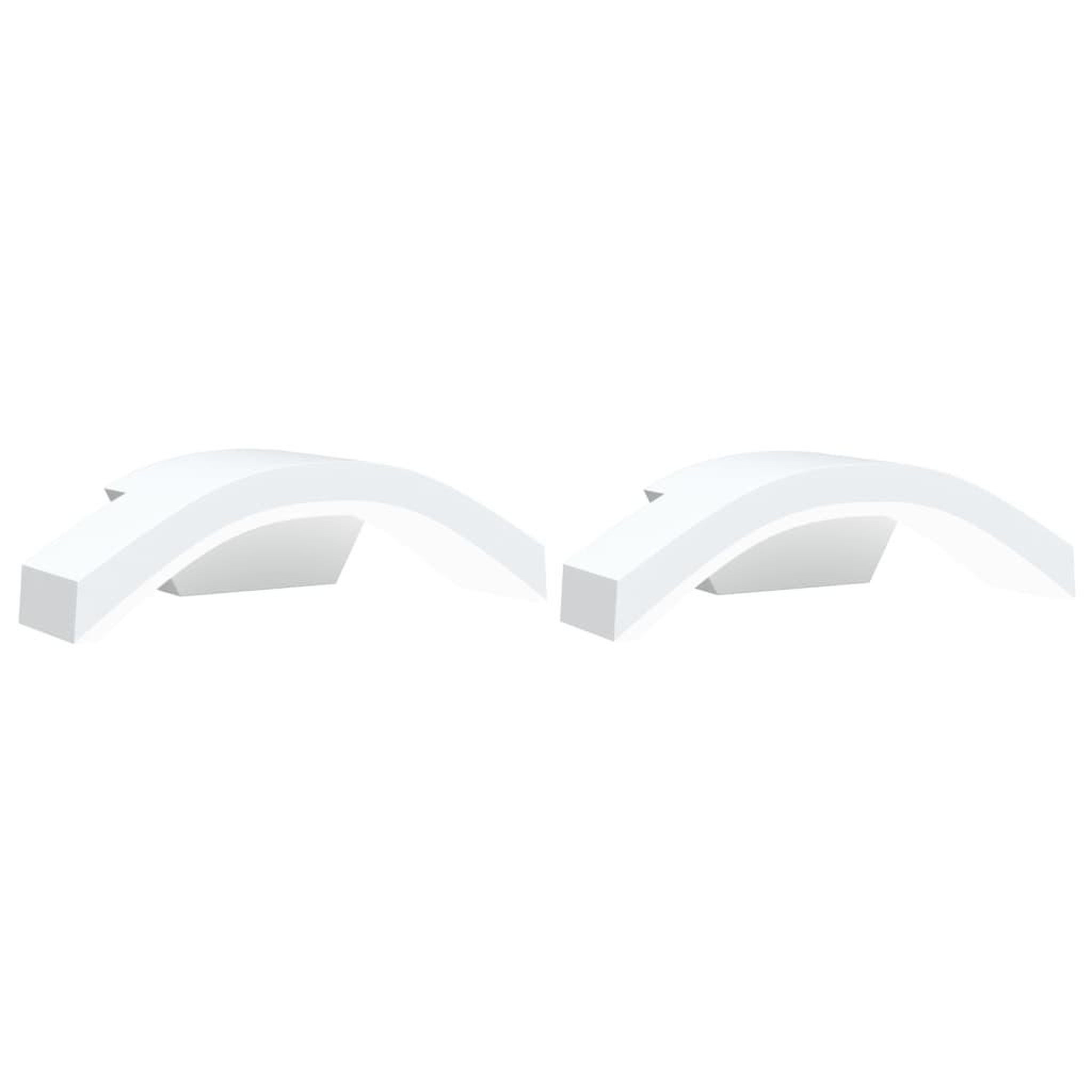 Voir la diapositive 2 : VIDAXL Appliques murales LED d'exterieur 2 pcs blanc