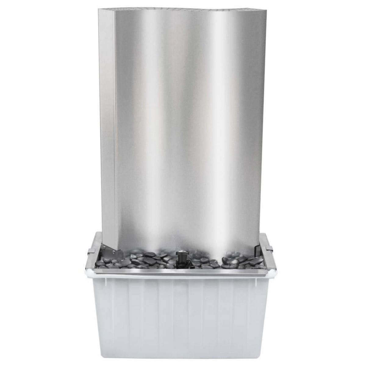 VIDAXL Fontaine de jardin Argente 60,2x37x122,1 cm Acier inoxydable