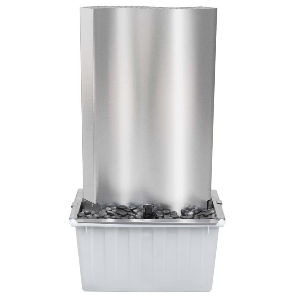 VIDAXL Fontaine de jardin Argente 60,2x37x122,1 cm Acier inoxydable