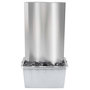Voir la diapositive 5 : VIDAXL Fontaine de jardin Argente 60,2x37x122,1 cm Acier inoxydable
