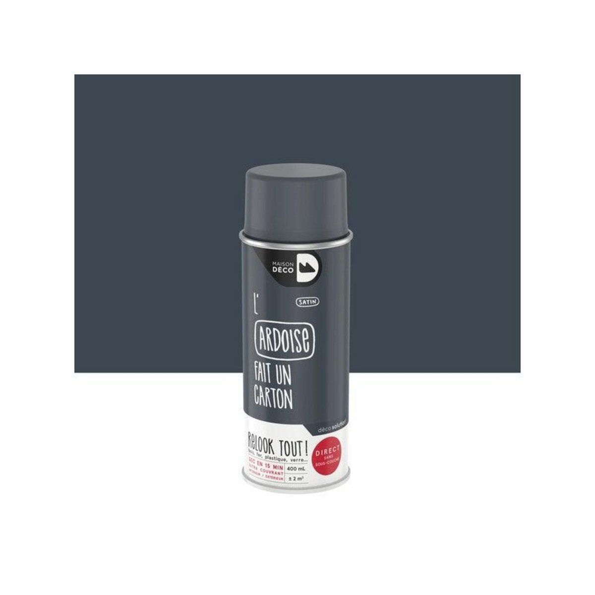Maison deco Peinture aérosol relook tout MAISON DECO gris ardoise satiné 0.400 L