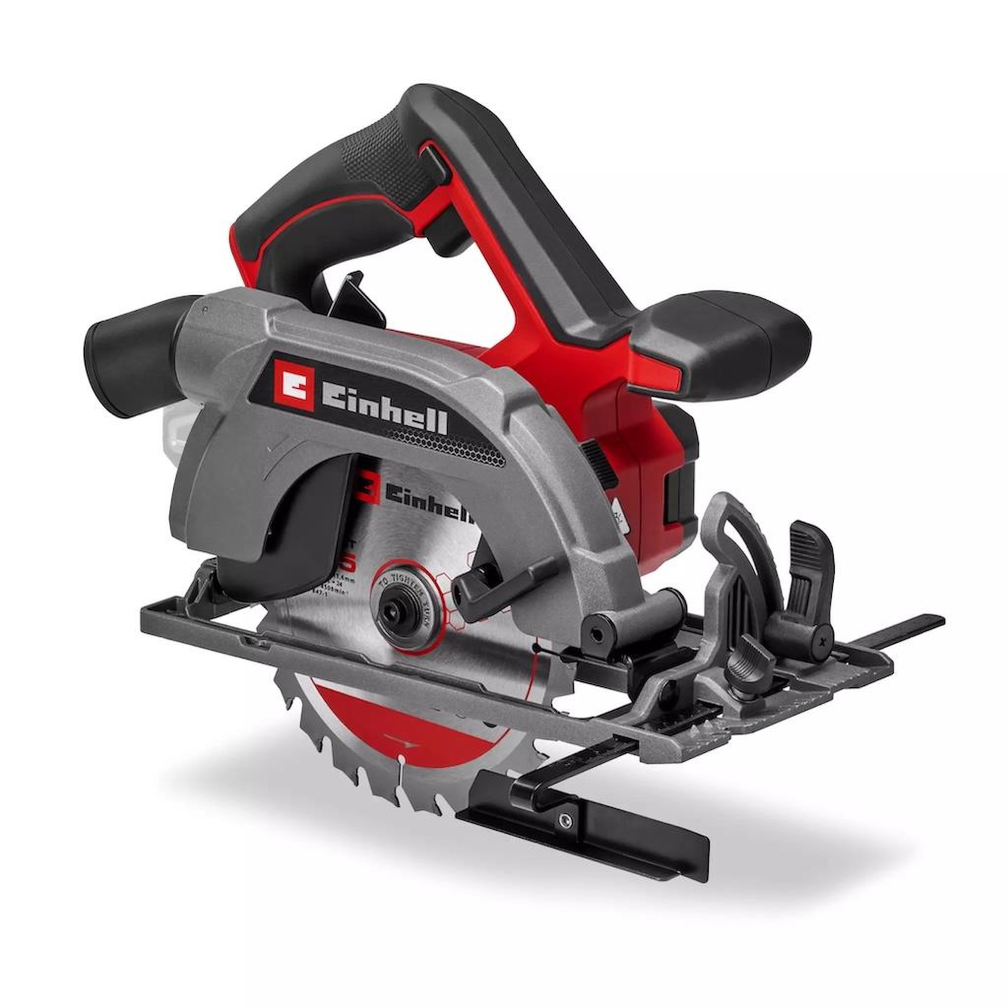 Einhell Scie circulaire portative sans fil - te-cs 18/165-2 li - ø 165 mm - 18 v - profondeur 57 mm - angle réglable - led - raccord aspirateur