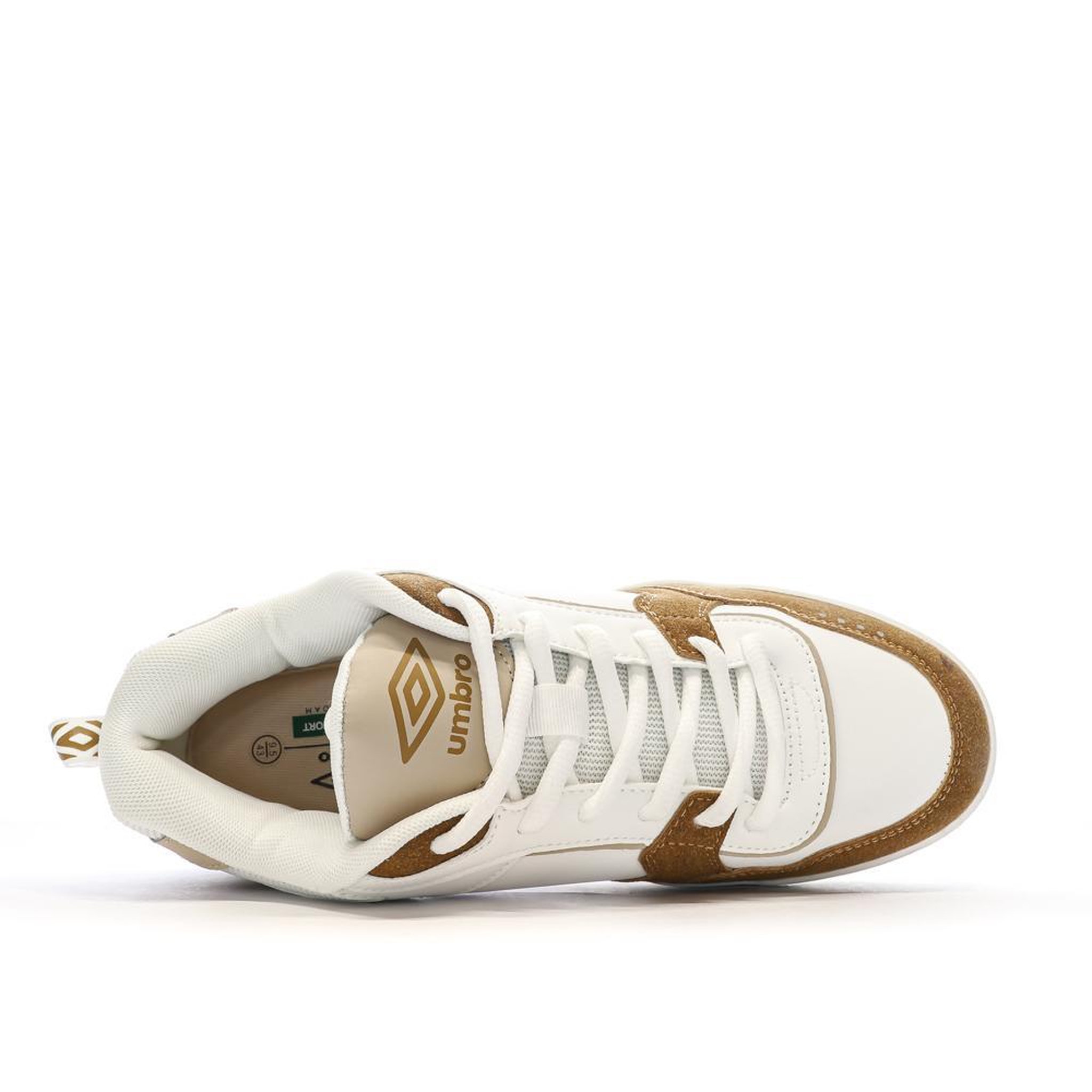 Voir la diapositive 4 : UMBRO Baskets Blanches/Beiges/Camel Homme Umbro Tywen