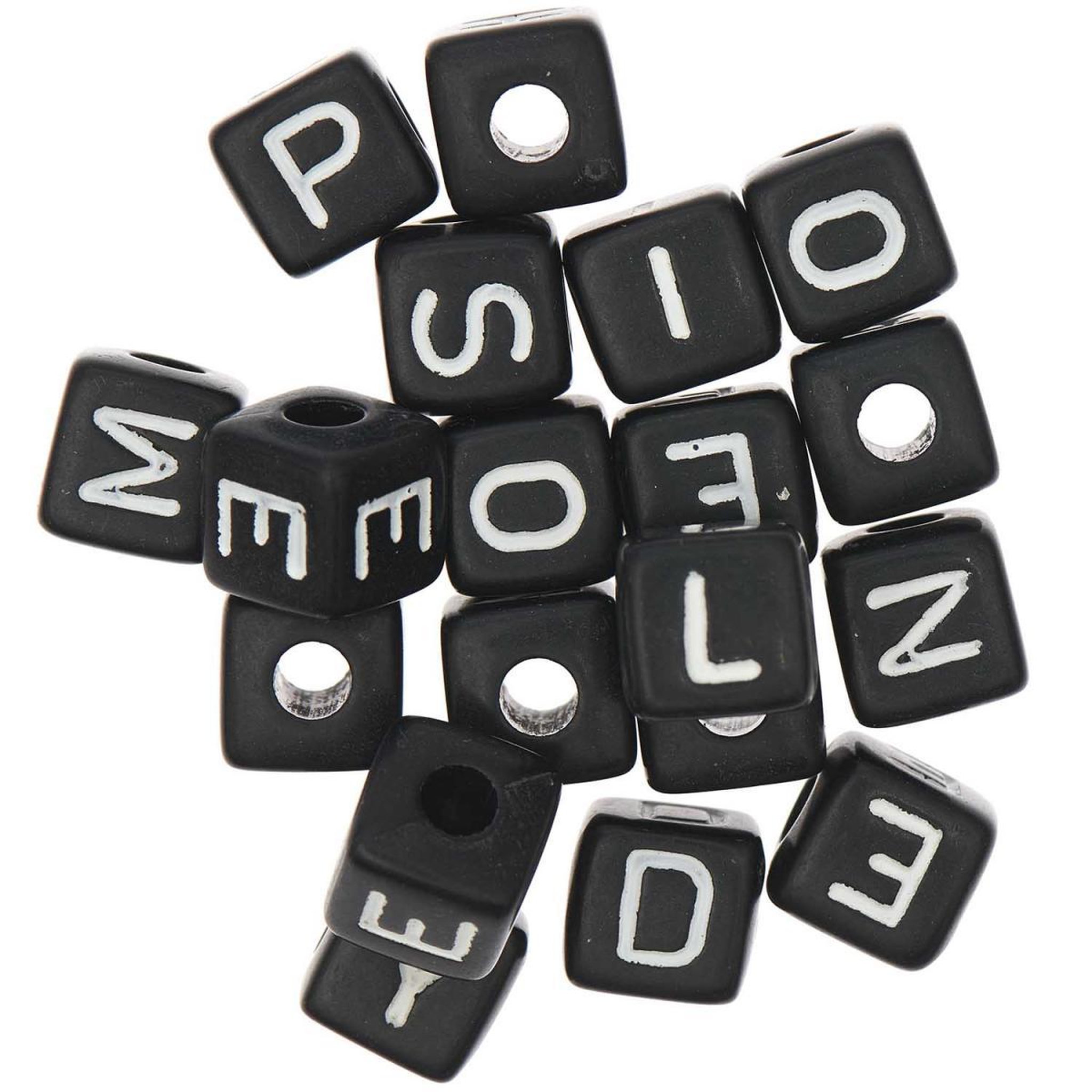 Voir la diapositive 3 : RICO DESIGN Itoshii pack 20 perles ponii noires fresh crazy lucky happy
