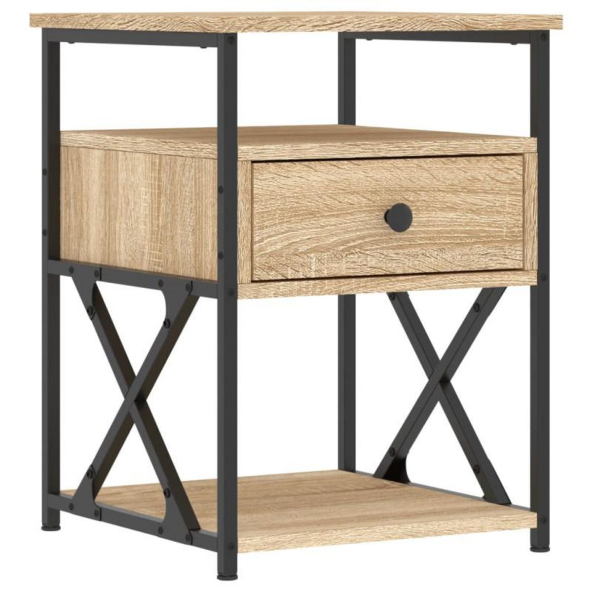 VIDAXL Table de chevet chêne sonoma 40x42x55 cm bois d ingénierie