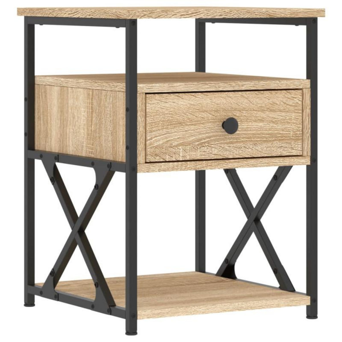 VIDAXL Table de chevet chêne sonoma 40x42x55 cm bois d ingénierie
