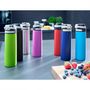 Voir la diapositive 5 : Leifheit Leifheit Bouteille thermos Flip 600 ml Bleu marine