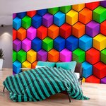 paris prix papier peint colorful geometric boxes