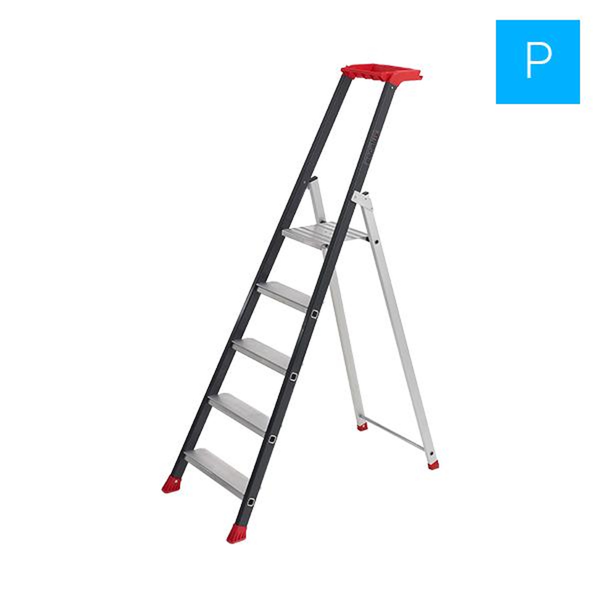 Voir la diapositive 2 : Escalux ESCABEAU PROFESSIONNEL "PROLUX PLUS" 5 MARCHES