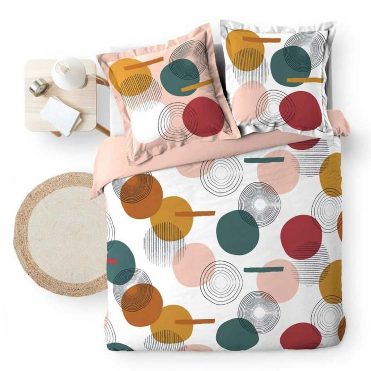 Paris Prix Parure de Lit 3 Pièces  Rollipop  240x220cm Multicolore