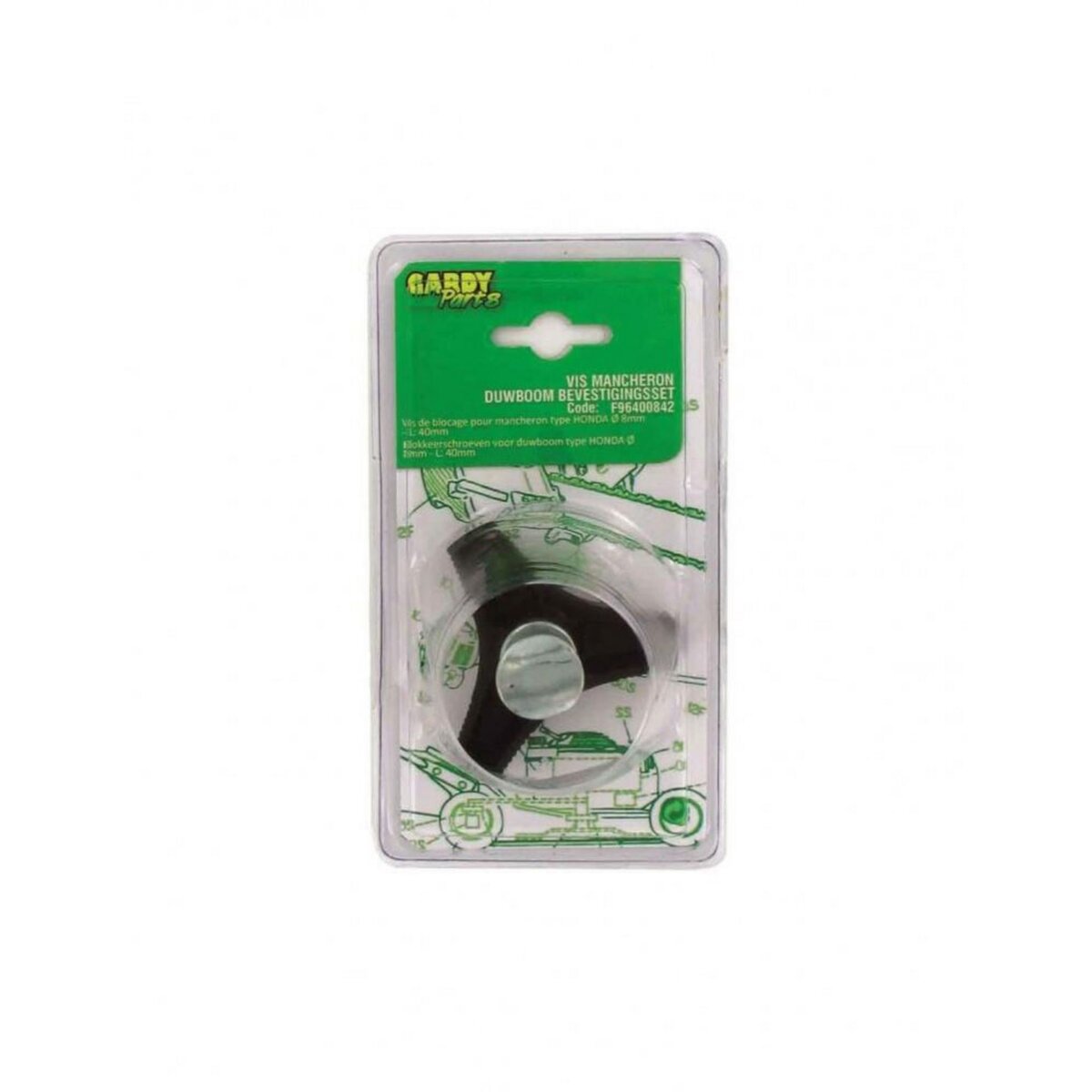 GENERIQUE 1 Vis Ailettes Pour Fixation Mancheron Tondeuse D 8 L 40