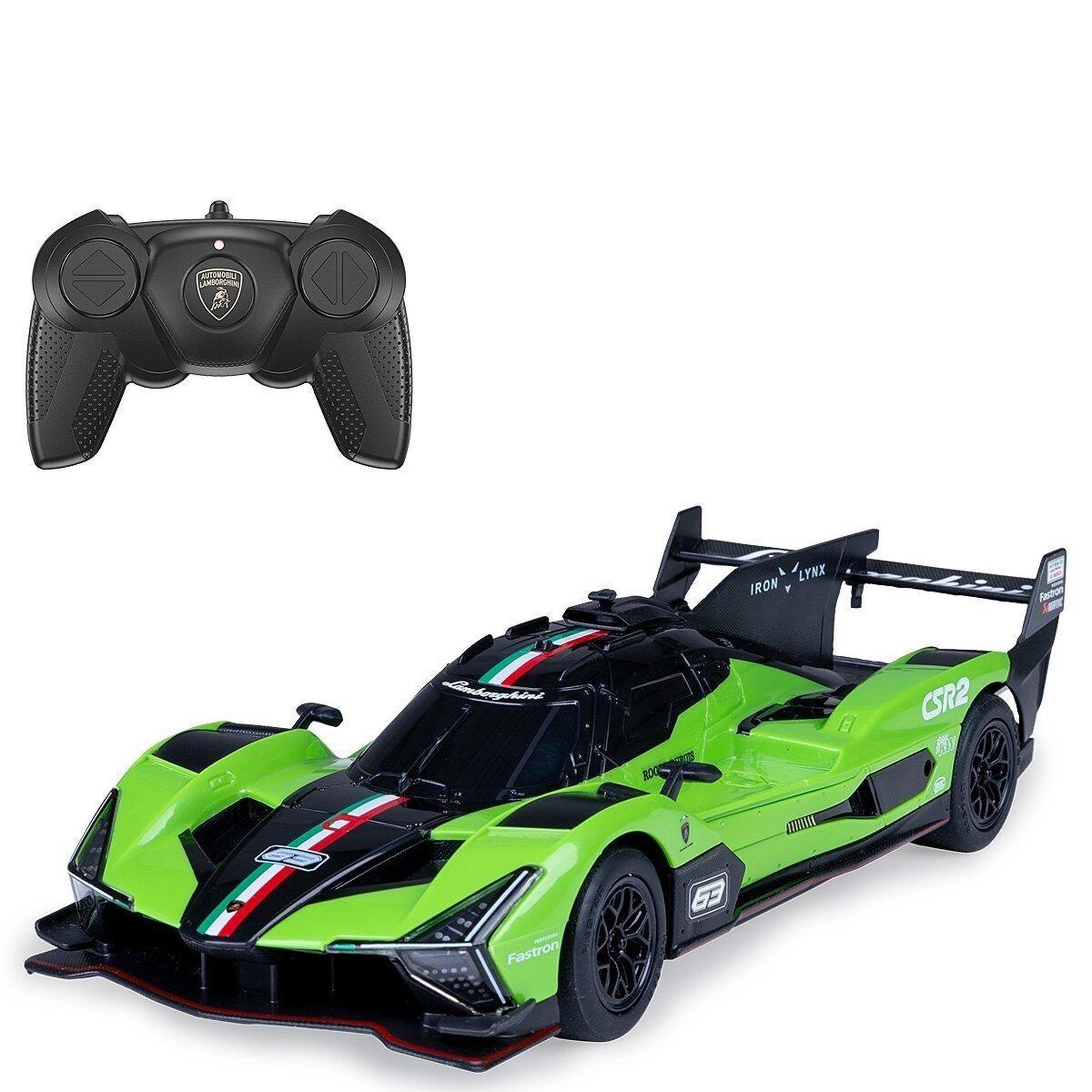 Jamara Voiture télécommandée lamborghini sc63 lmdh 1:24 vert 2,4ghz
