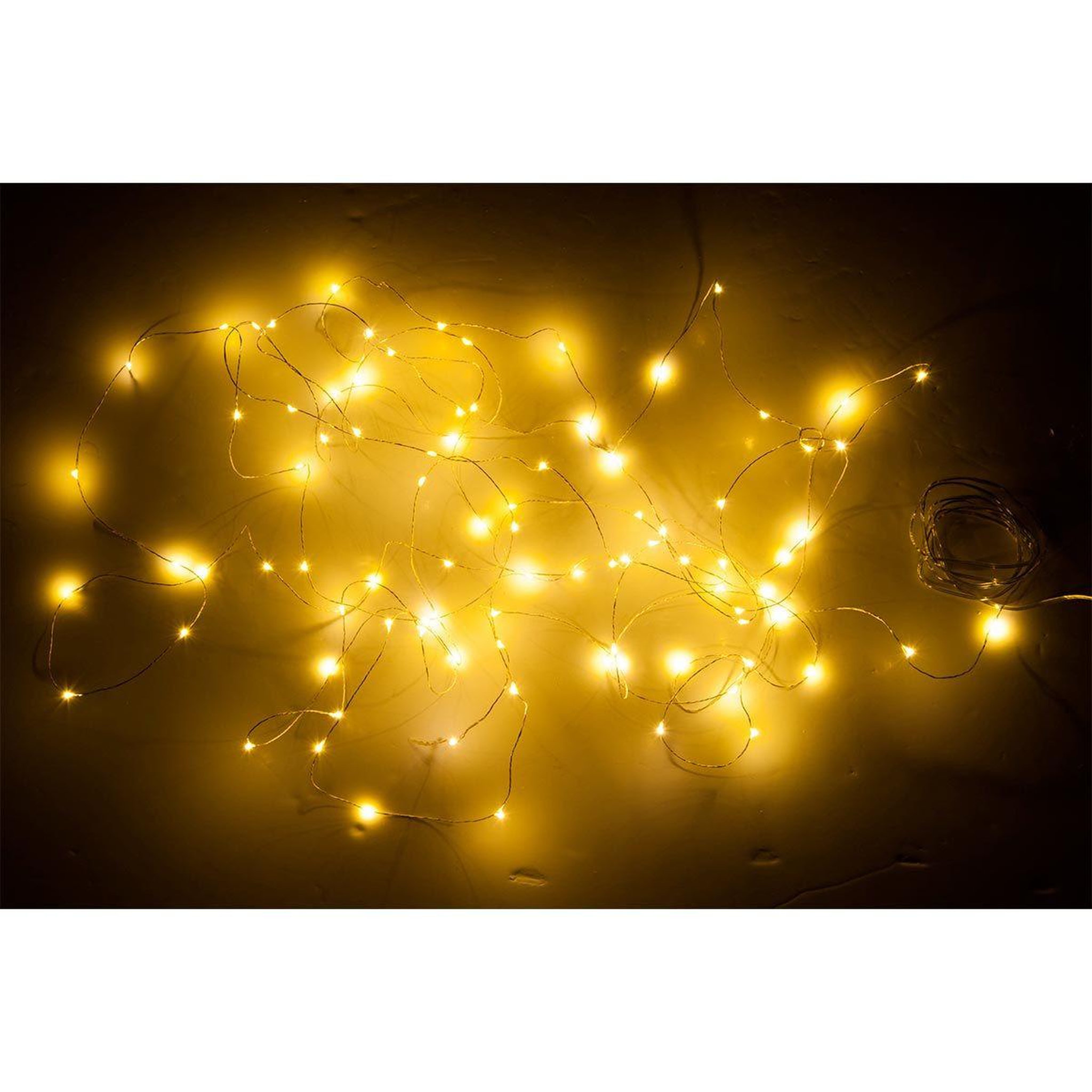 Voir la diapositive 3 : J-LINE Guirlande lumineuse led  90 leds  9m argent