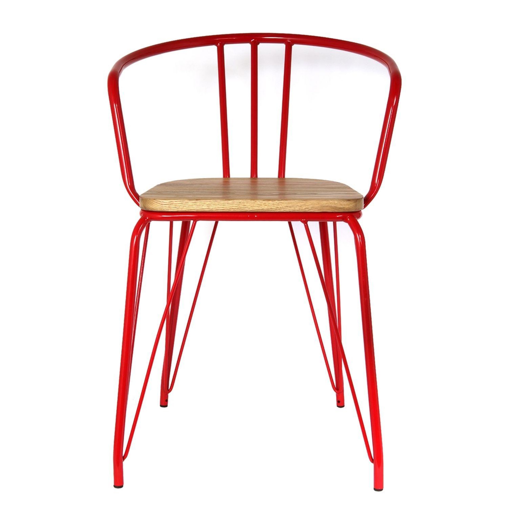 Voir la diapositive 2 : The Home Deco Factory Fauteuil en métal Arnold - H.72,5 cm