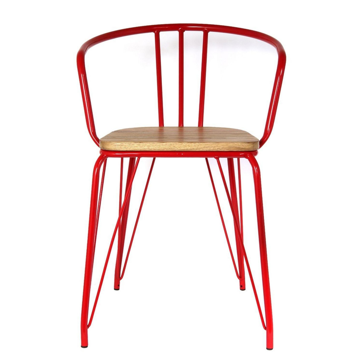 The Home Deco Factory Fauteuil en métal Arnold - H.72,5 cm